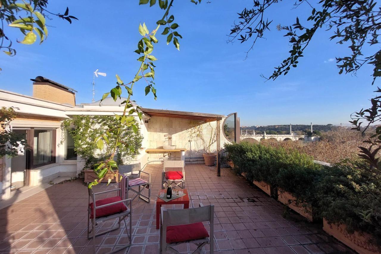 Beautiful Loft In Ponte Milvio With Terrace Leilighet Roma Eksteriør bilde