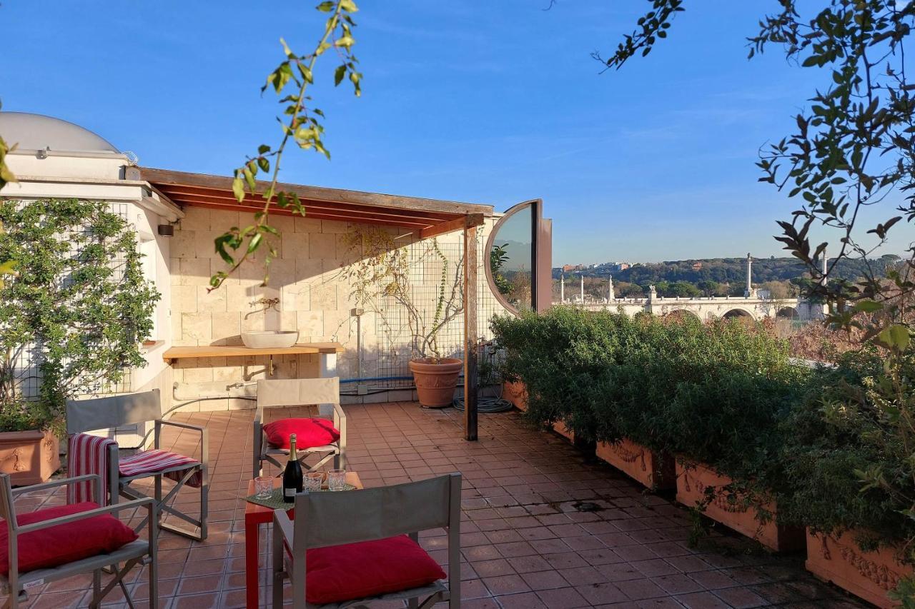Beautiful Loft In Ponte Milvio With Terrace Leilighet Roma Eksteriør bilde