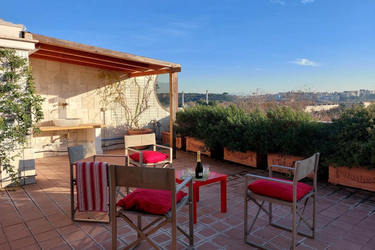 Beautiful Loft In Ponte Milvio With Terrace Leilighet Roma Eksteriør bilde