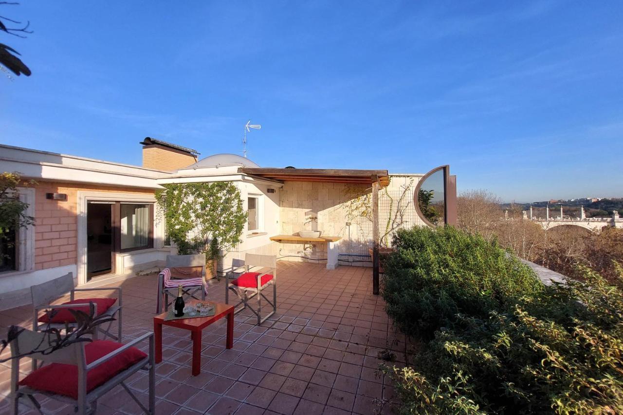 Beautiful Loft In Ponte Milvio With Terrace Leilighet Roma Eksteriør bilde