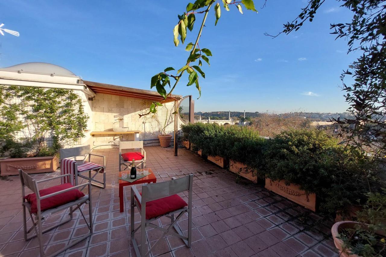 Beautiful Loft In Ponte Milvio With Terrace Leilighet Roma Eksteriør bilde