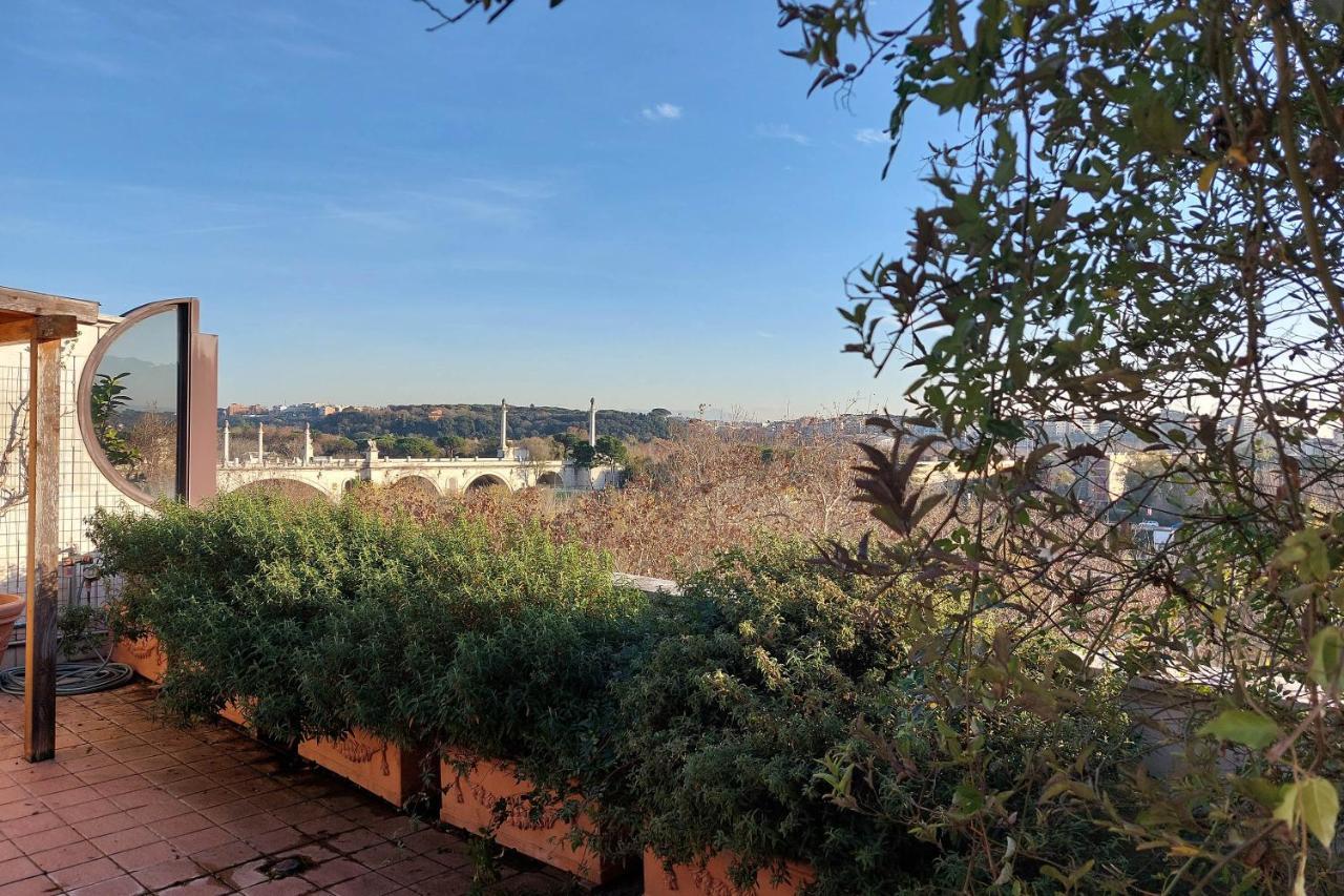Beautiful Loft In Ponte Milvio With Terrace Leilighet Roma Eksteriør bilde