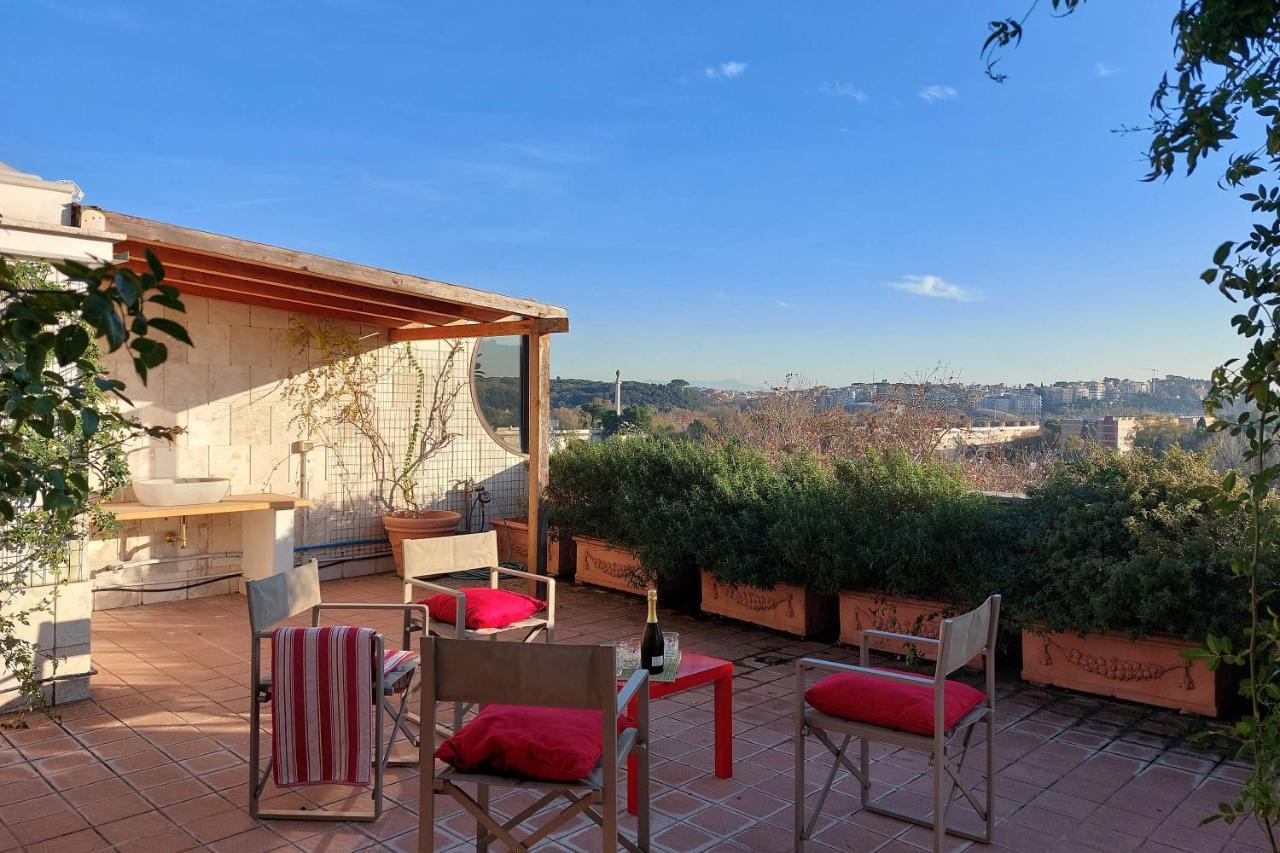 Beautiful Loft In Ponte Milvio With Terrace Leilighet Roma Eksteriør bilde