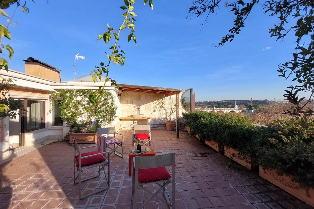 Beautiful Loft In Ponte Milvio With Terrace Leilighet Roma Eksteriør bilde