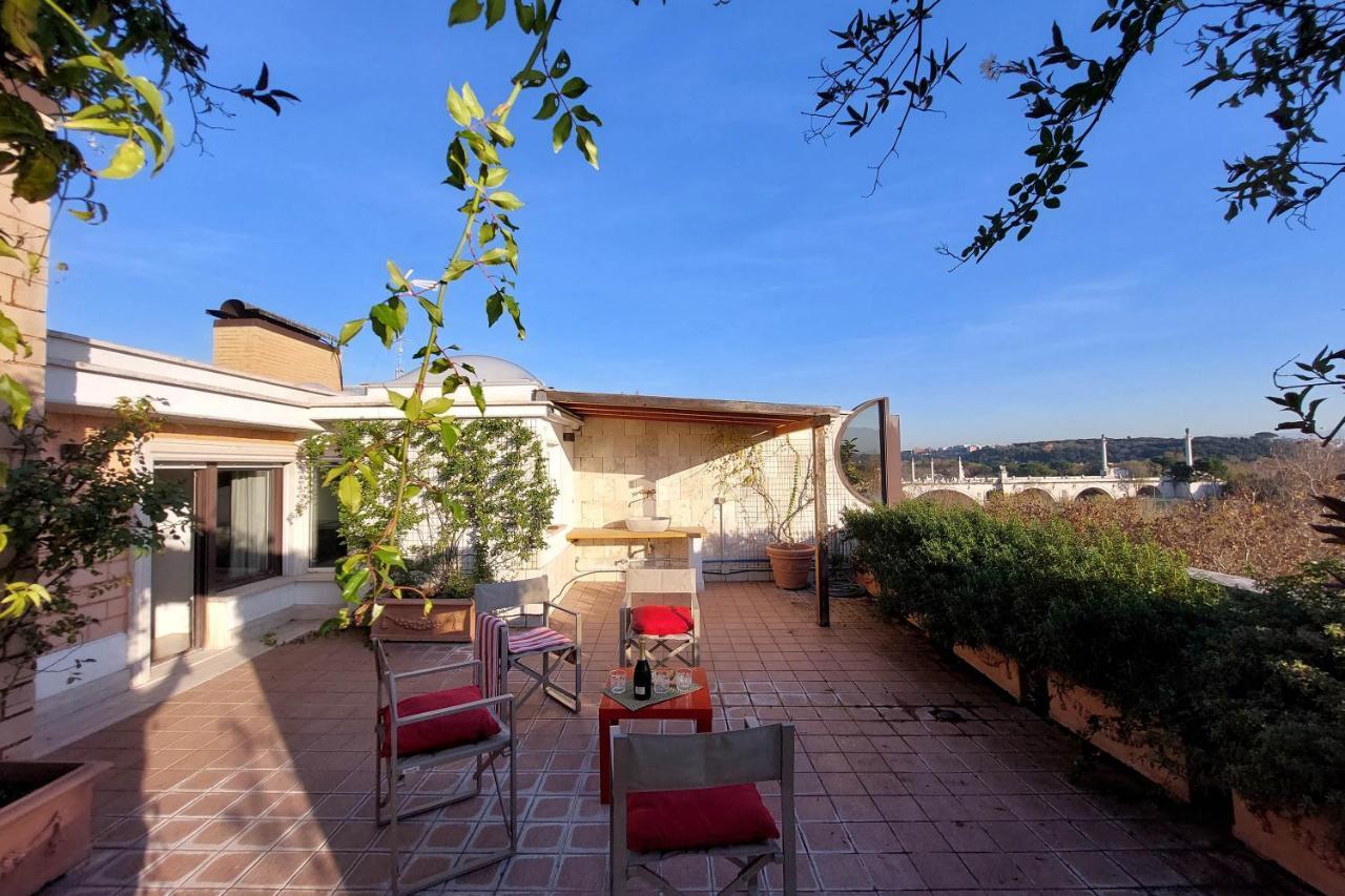 Beautiful Loft In Ponte Milvio With Terrace Leilighet Roma Eksteriør bilde