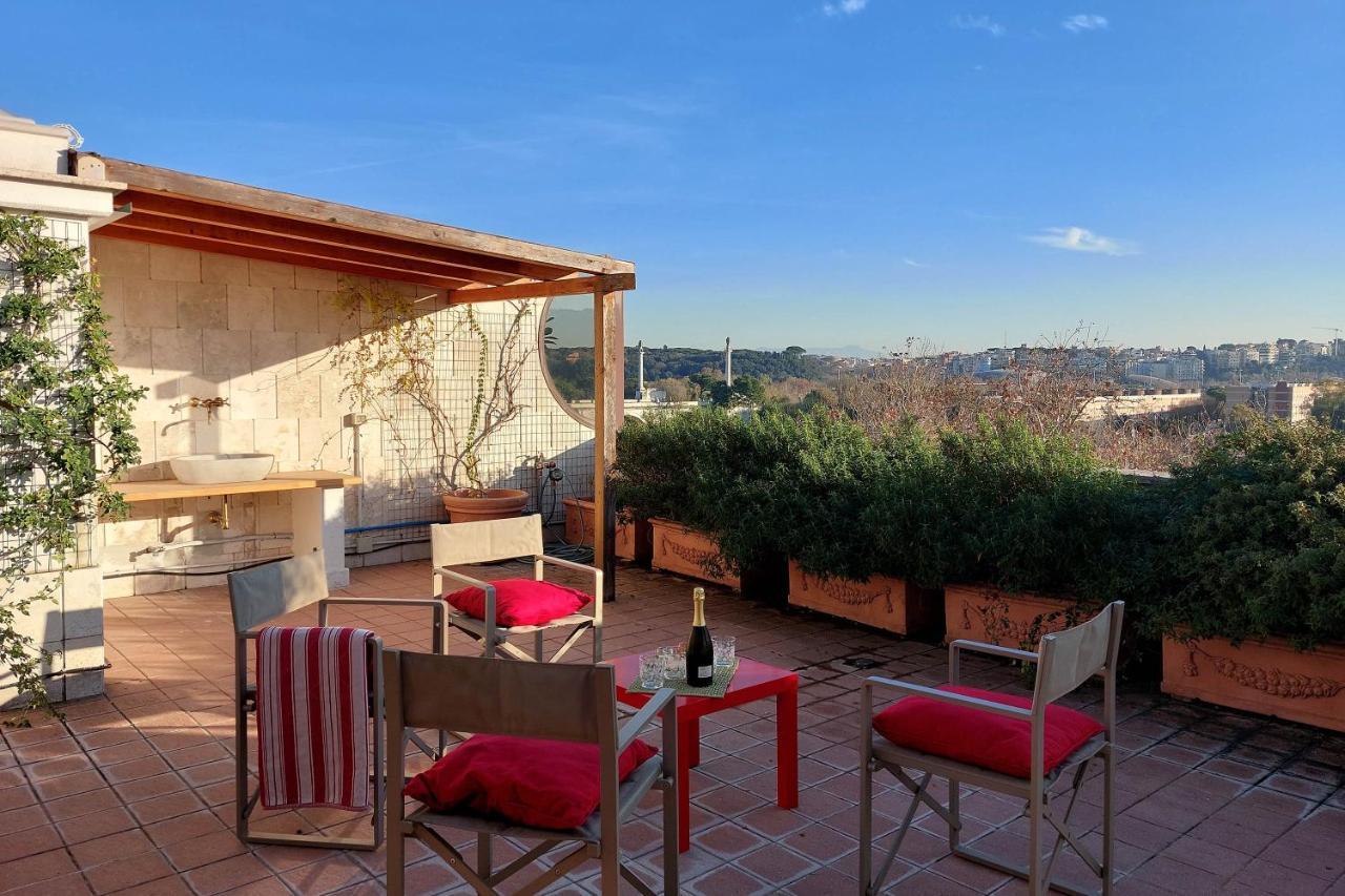 Beautiful Loft In Ponte Milvio With Terrace Leilighet Roma Eksteriør bilde