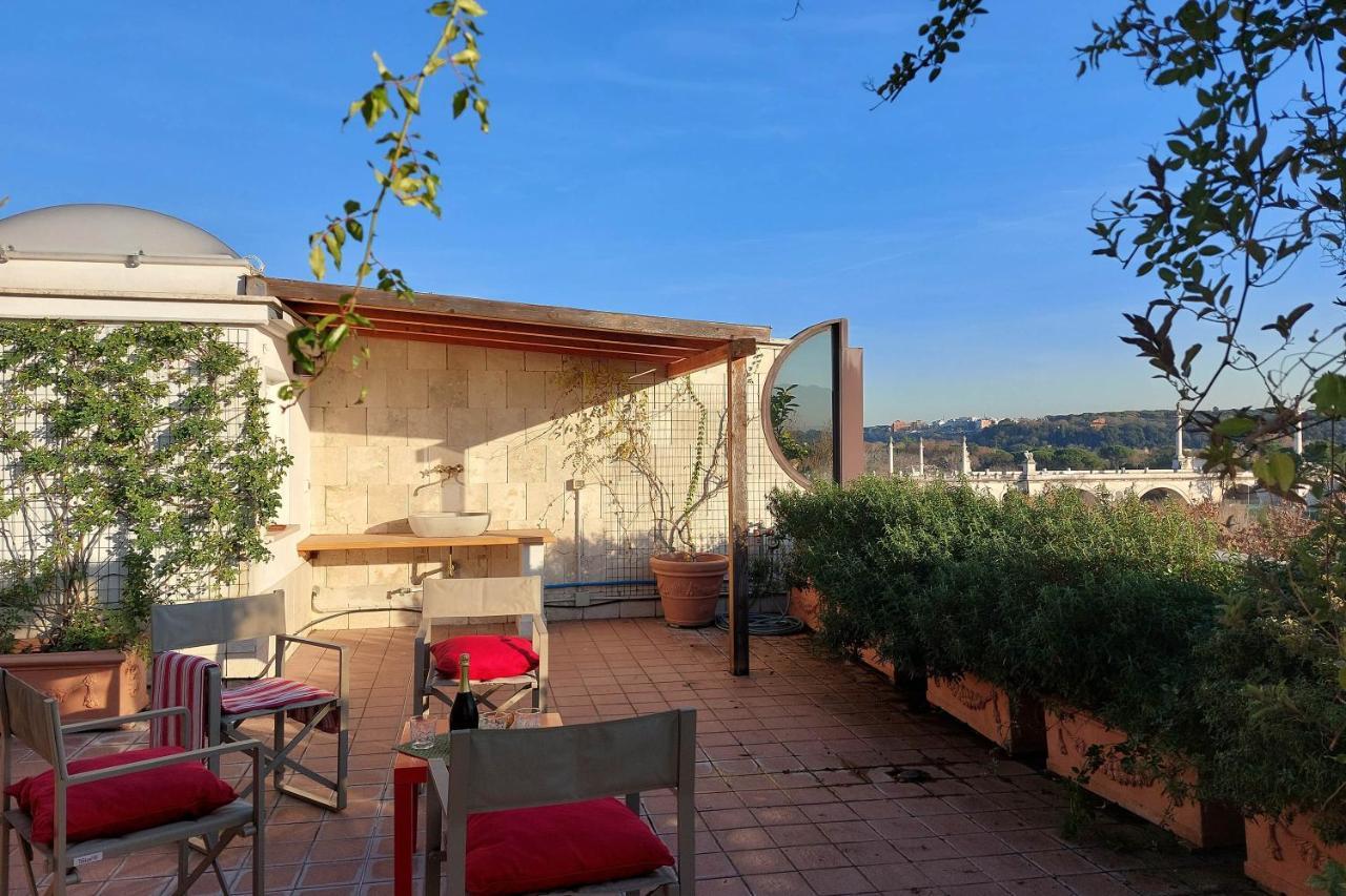 Beautiful Loft In Ponte Milvio With Terrace Leilighet Roma Eksteriør bilde